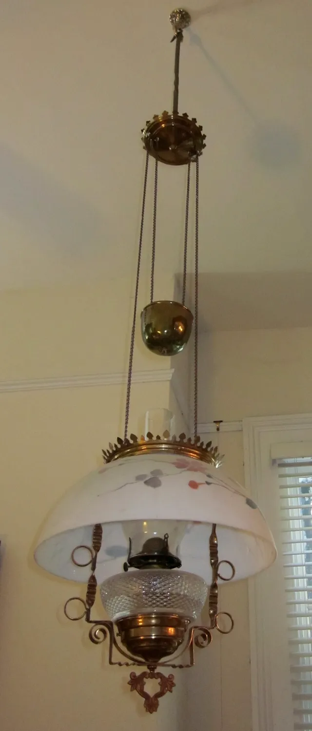 19th-century oil lamp