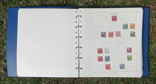 Stamp album collection
