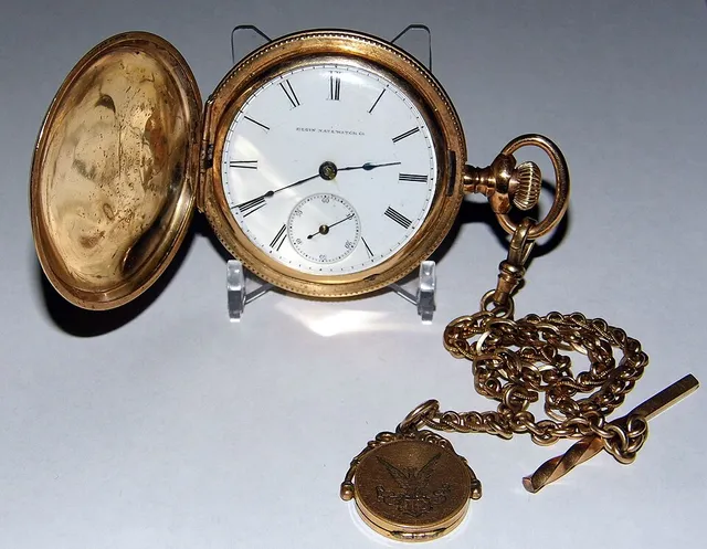 Hunter-case pocket watch
